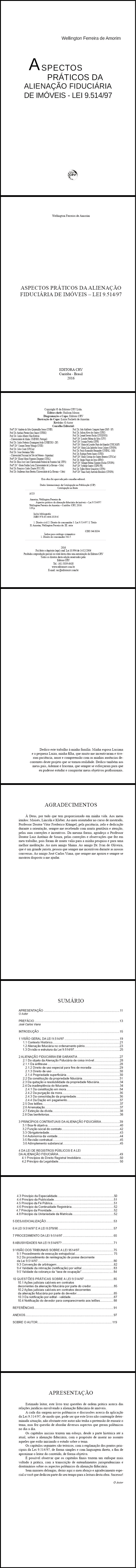 ASPECTOS PRÁTICOS DA ALIENAÇÃO FIDUCIÁRIA DE IMÓVEIS – LEI 9.514/97